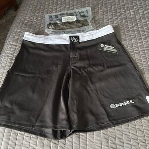 Men's Athletic Shorts - Black and White